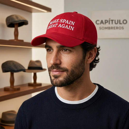 Man wearing Ferran Torres Make Spain Great Again Hat
